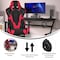 Flash Furniture Red LeatherSoft Gaming Chair with Roller Wheels CH-187230-RED-RLB-GG - alternate 8